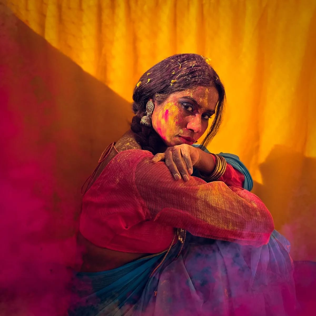 Sari & Dupatta Draping image