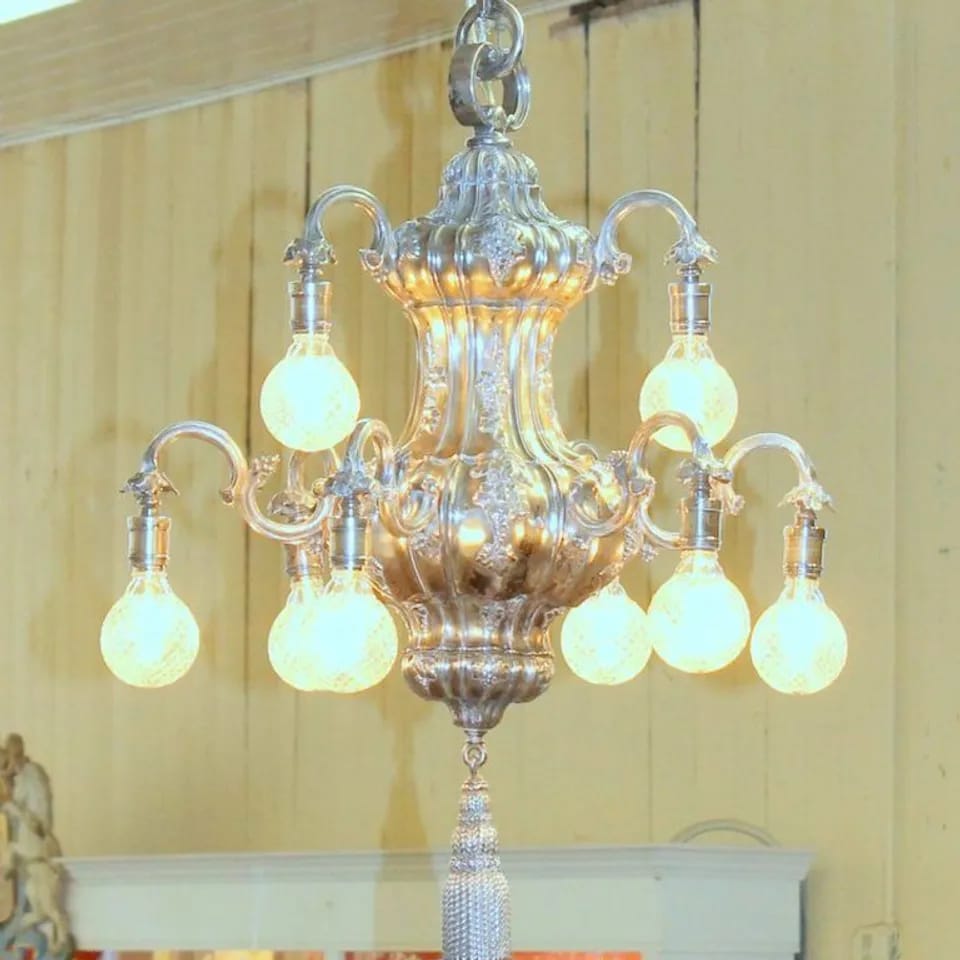 E.F. Caldwell Nine-Light Chandelier image