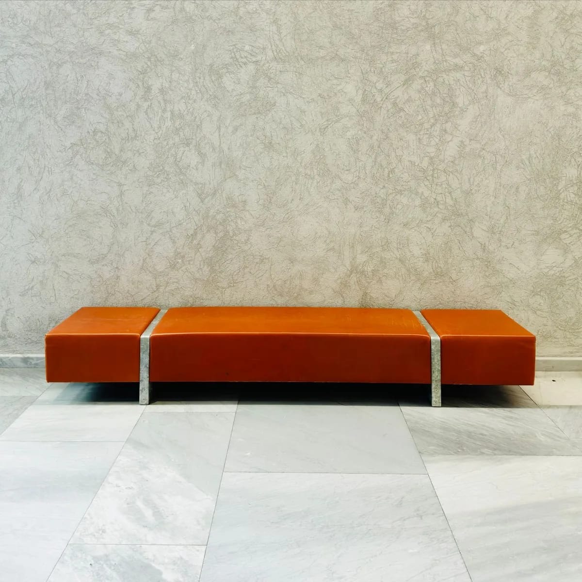 Linen-Upholstered Bedroom Bench image