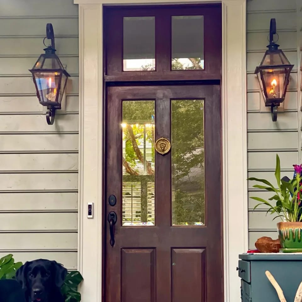 The Charleston Copper Wall Lantern (Gas / Electric) image