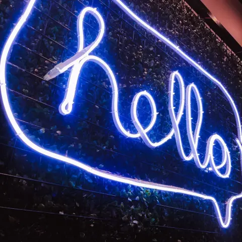 Printed Welcome Sign