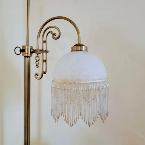 Aged Brass Library Lamp
