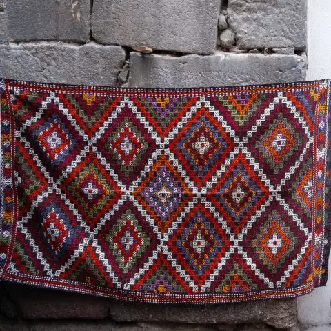 Handwoven Wool Living Room Rug